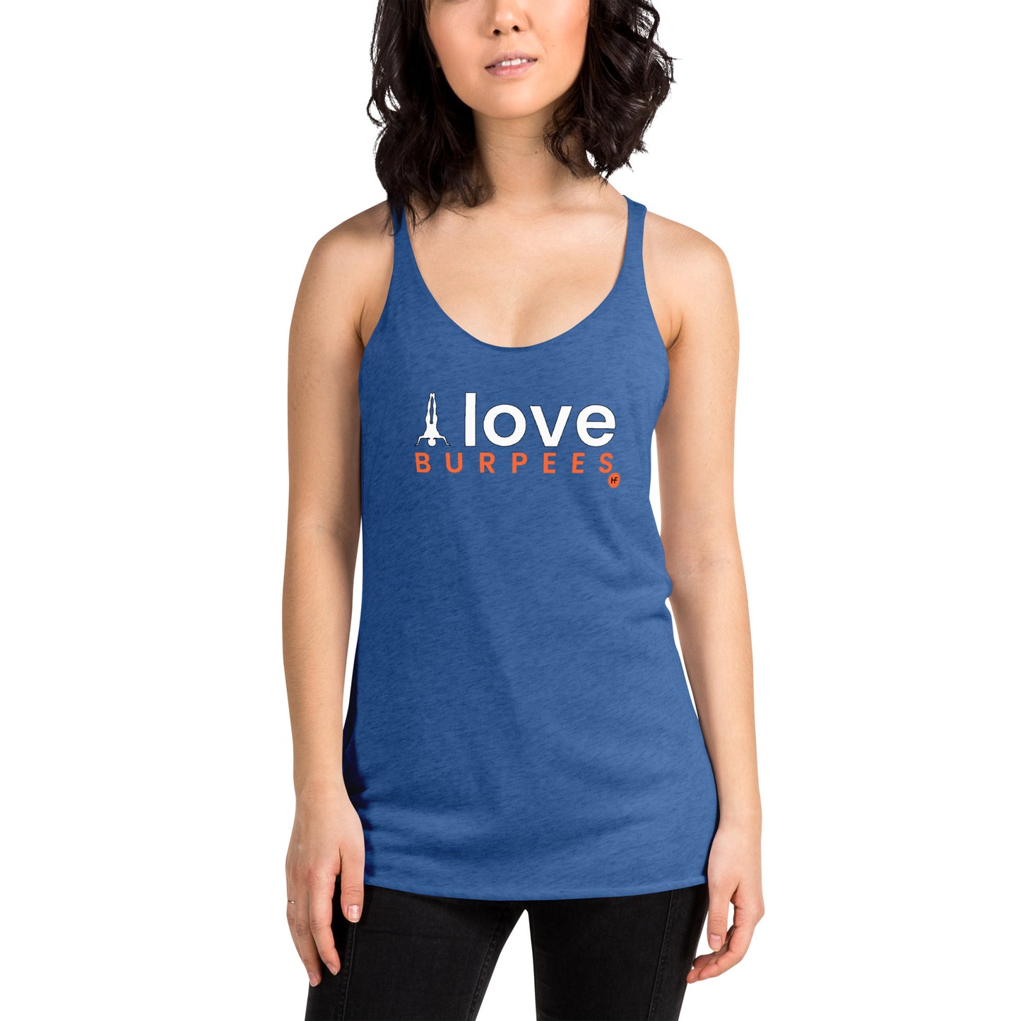 I Love Burpees Ladies Racerback Tank