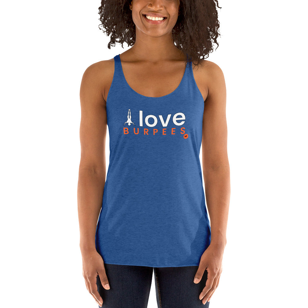 I Love Burpees Ladies Racerback Tank