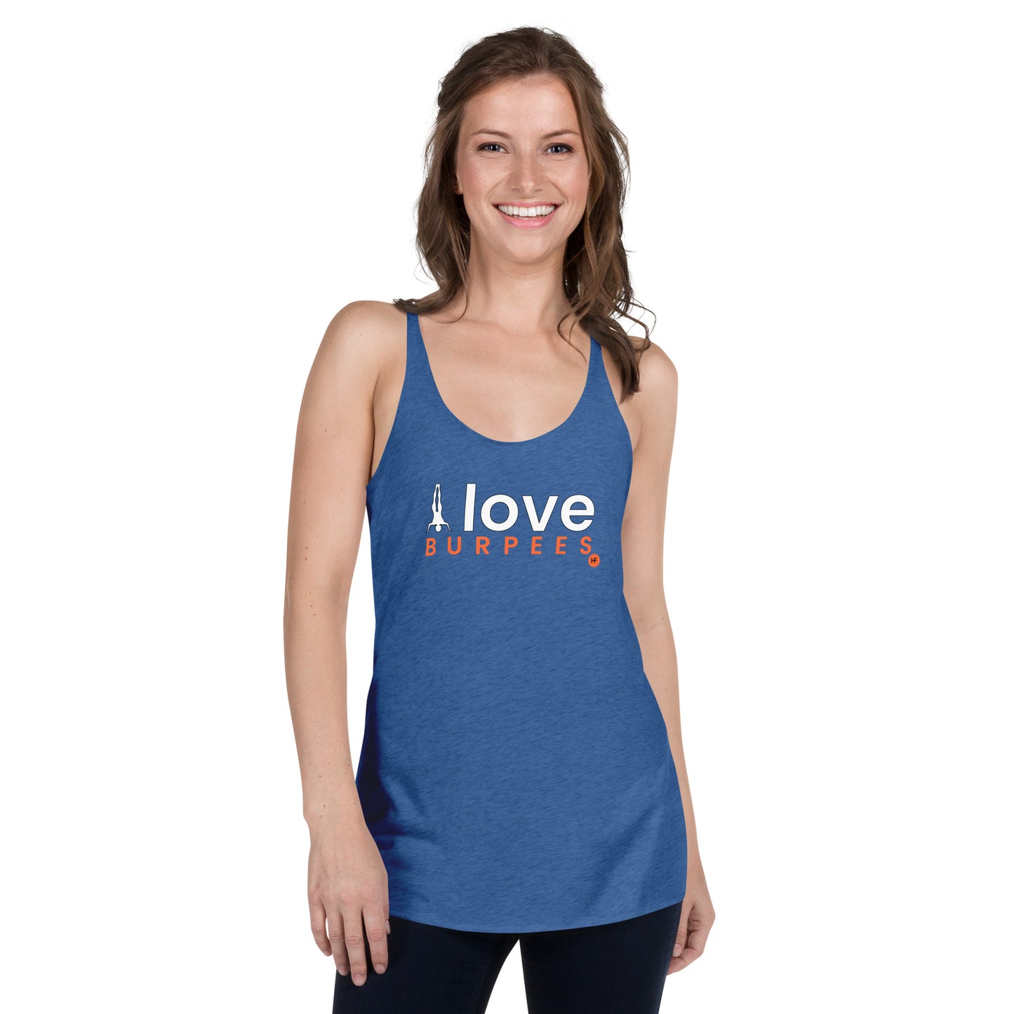 I Love Burpees Ladies Racerback Tank