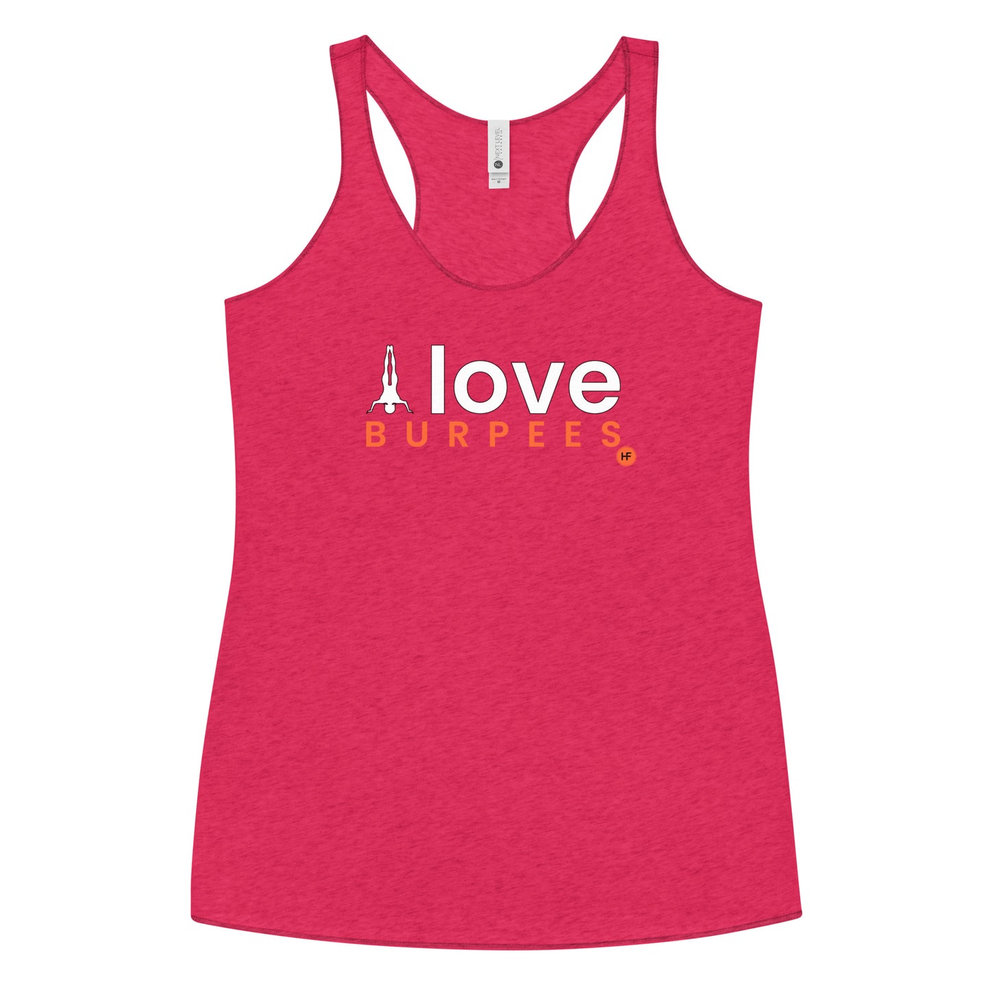 I Love Burpees Ladies Racerback Tank