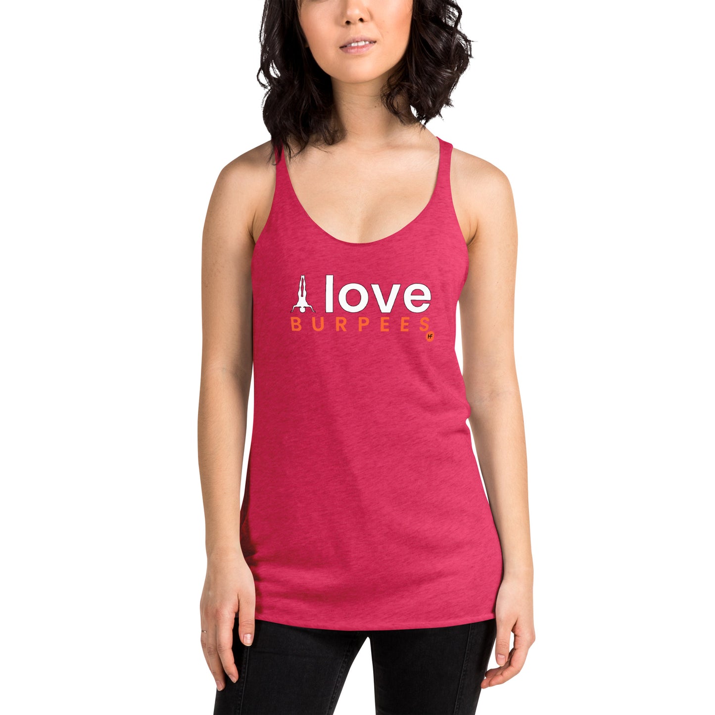 I Love Burpees Ladies Racerback Tank