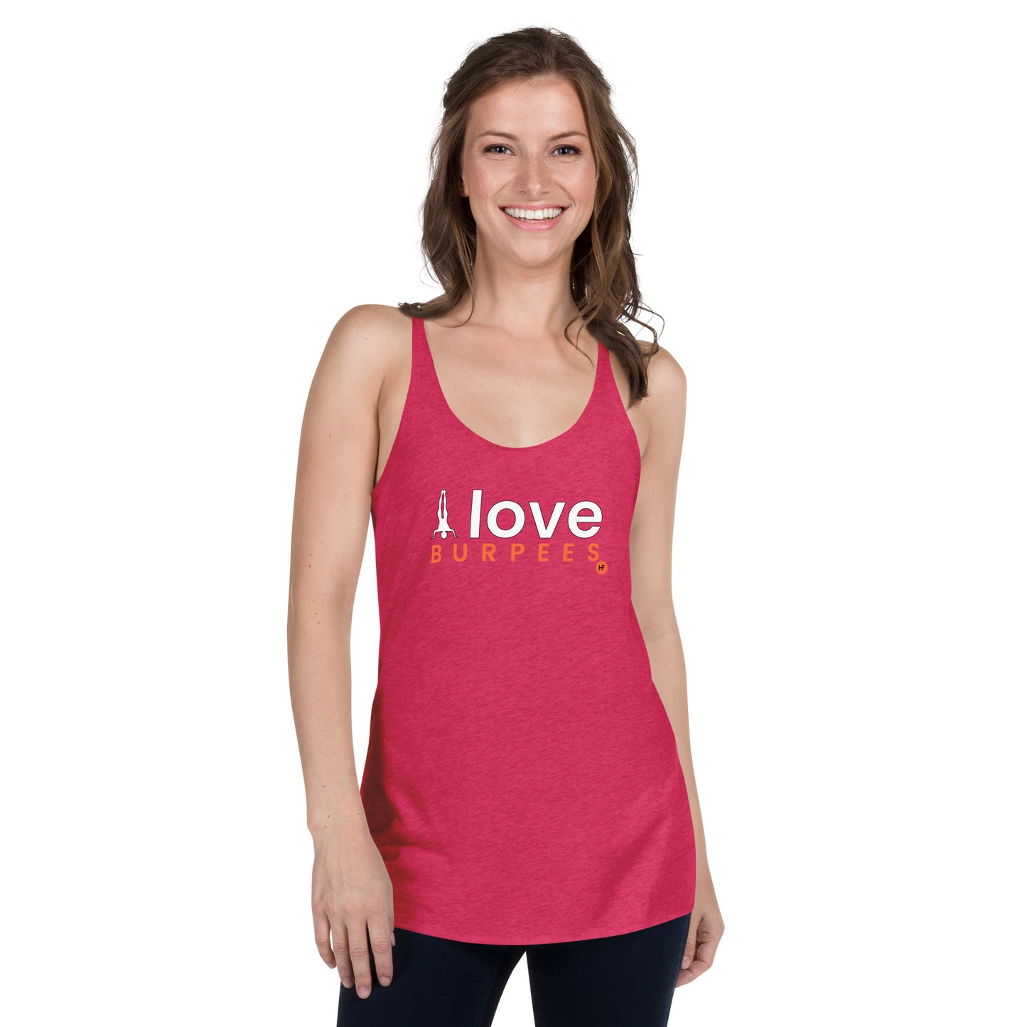 I Love Burpees Ladies Racerback Tank