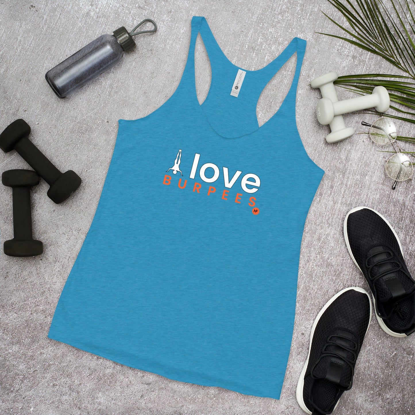 I Love Burpees Ladies Racerback Tank