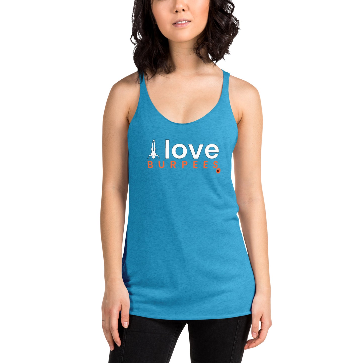 I Love Burpees Ladies Racerback Tank