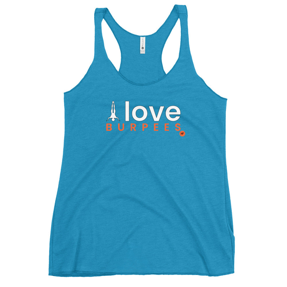 I Love Burpees Ladies Racerback Tank