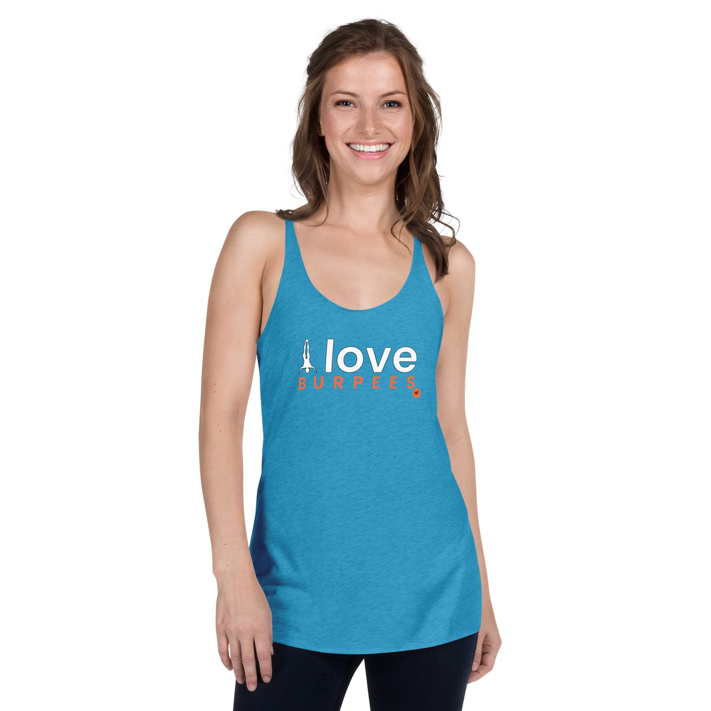 I Love Burpees Ladies Racerback Tank