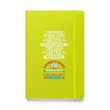 Hardcover bound notebook