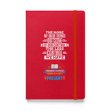 Hardcover bound notebook