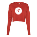 Cowards Never Start HF Ladies Crop Sweatshirt