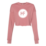 Cowards Never Start HF Ladies Crop Sweatshirt