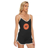 HF Women's V-neck Cami Romper