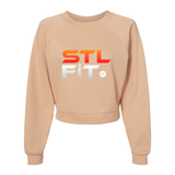 STL FIT Ladies Raglan Pullover Fleece Sweatshirt Top