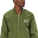 STL FIT Men's Premium Recycled Bomber Long Sleeve Jacket